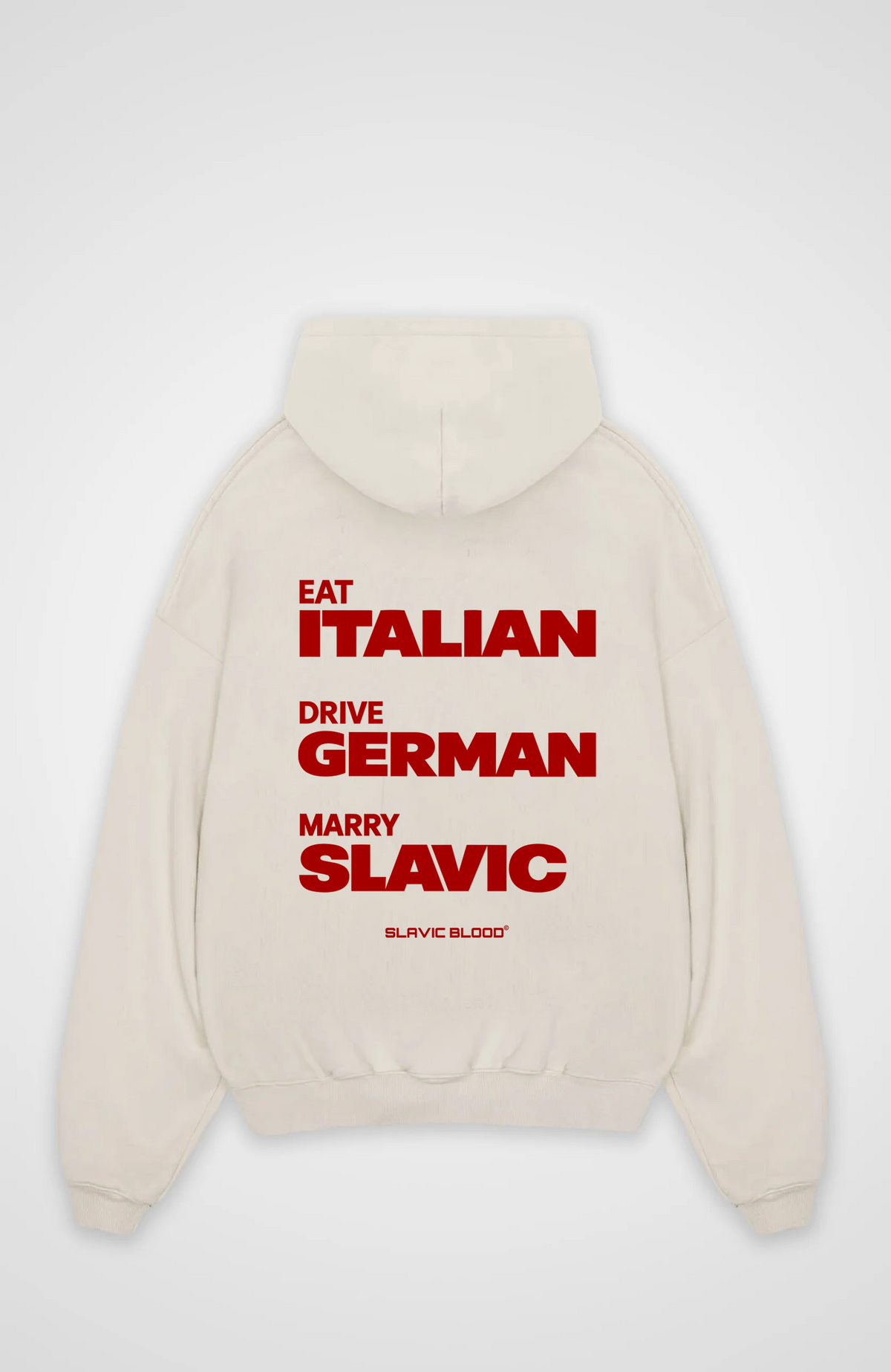 Eat drive marry slavic Oversized hoodie