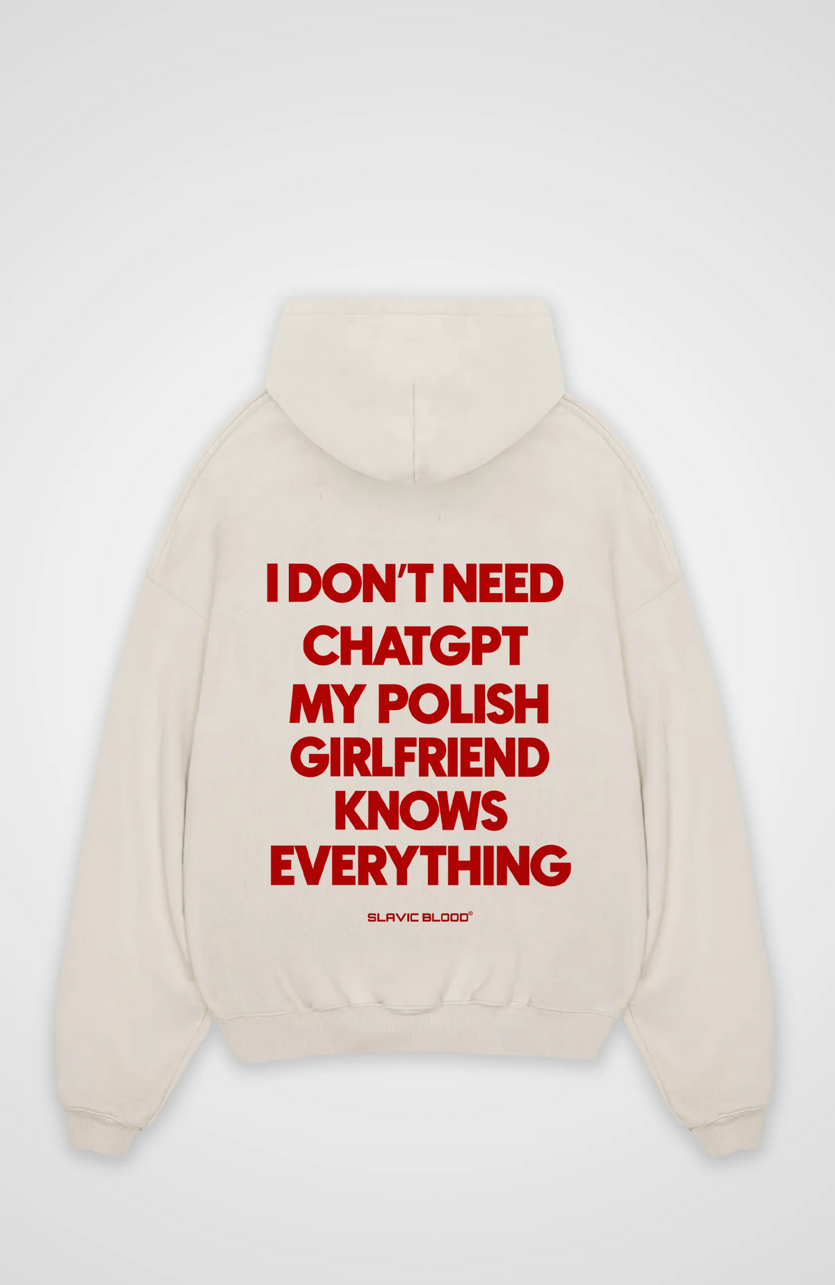My Polish girlfriend knows everything Oversized hoodie