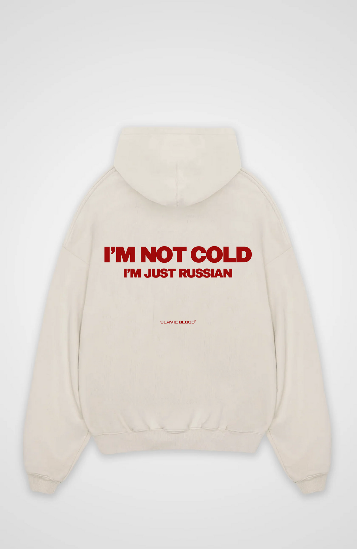 I´m not cold i am just Russian Oversized hoodie