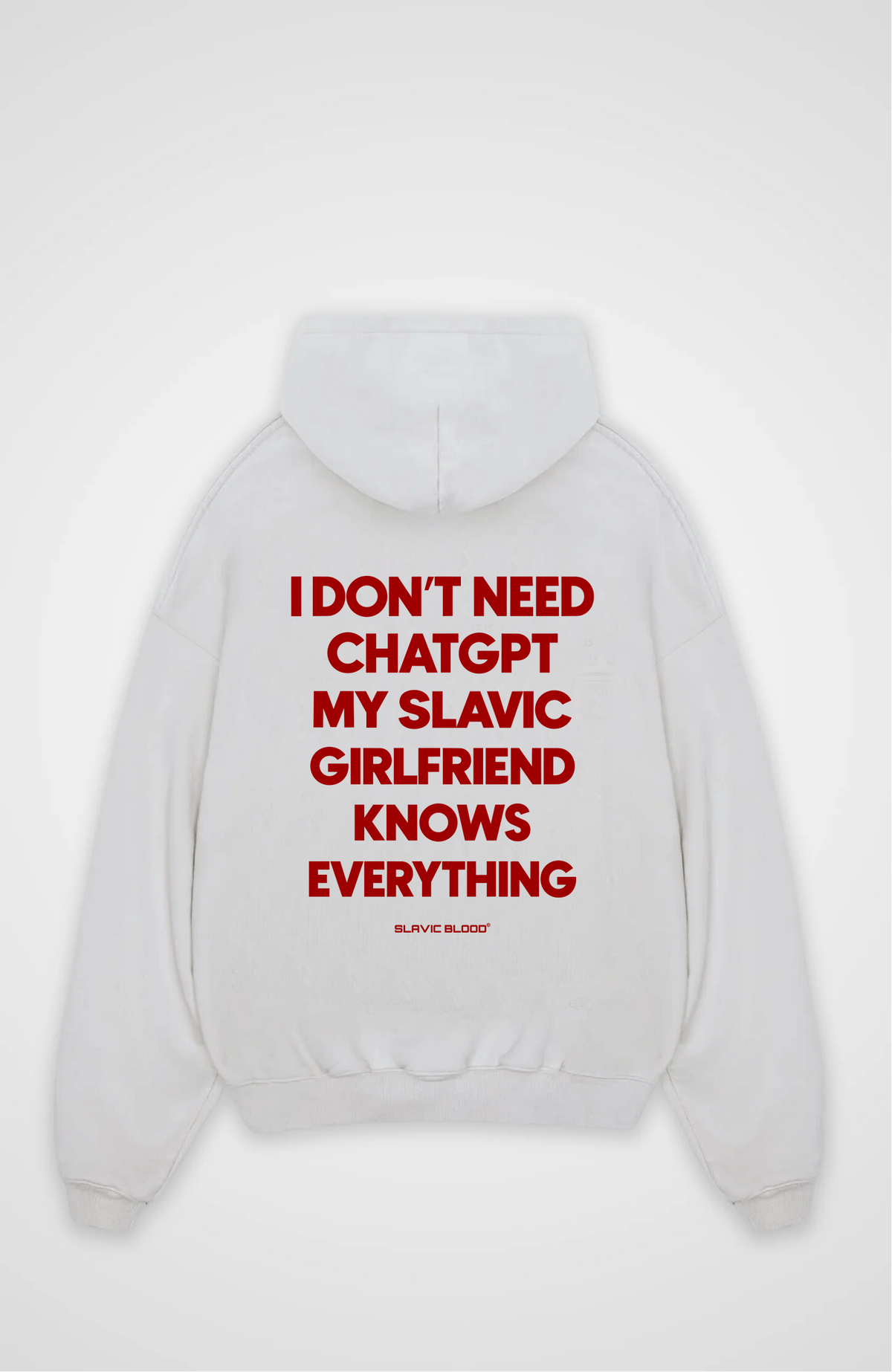 My slavic girl knows everything Oversized hoodie