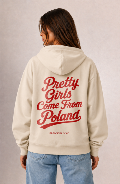 Pretty girls come from Poland Oversized hoodie