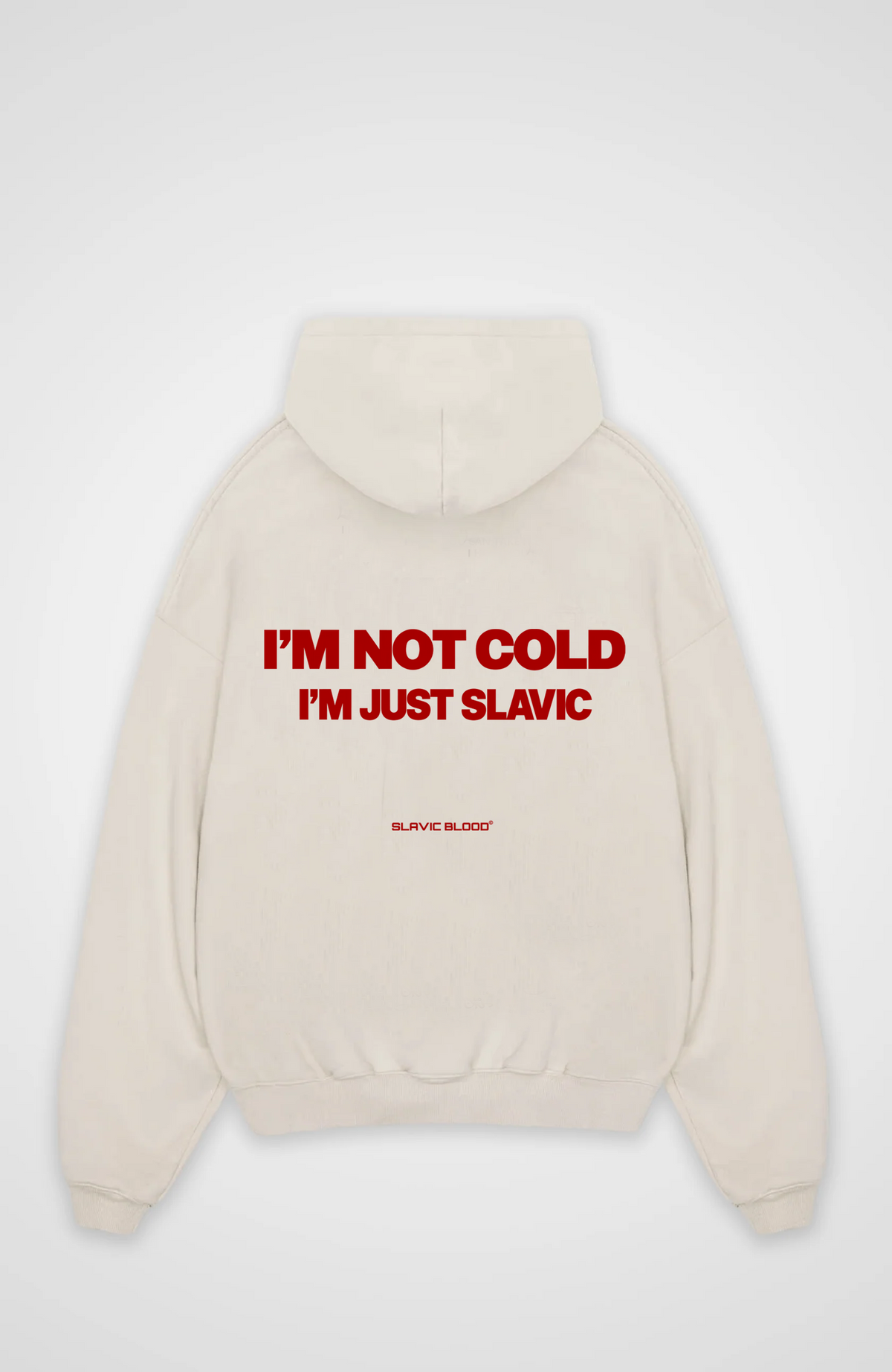 I´m not cold i´m just slavic Oversized hoodie