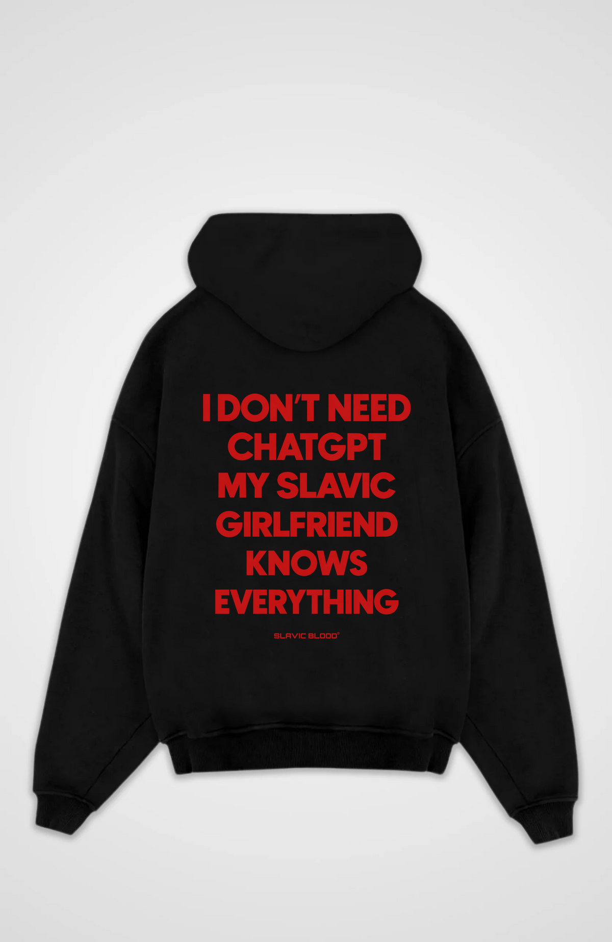 My slavic girl knows everything Oversized hoodie