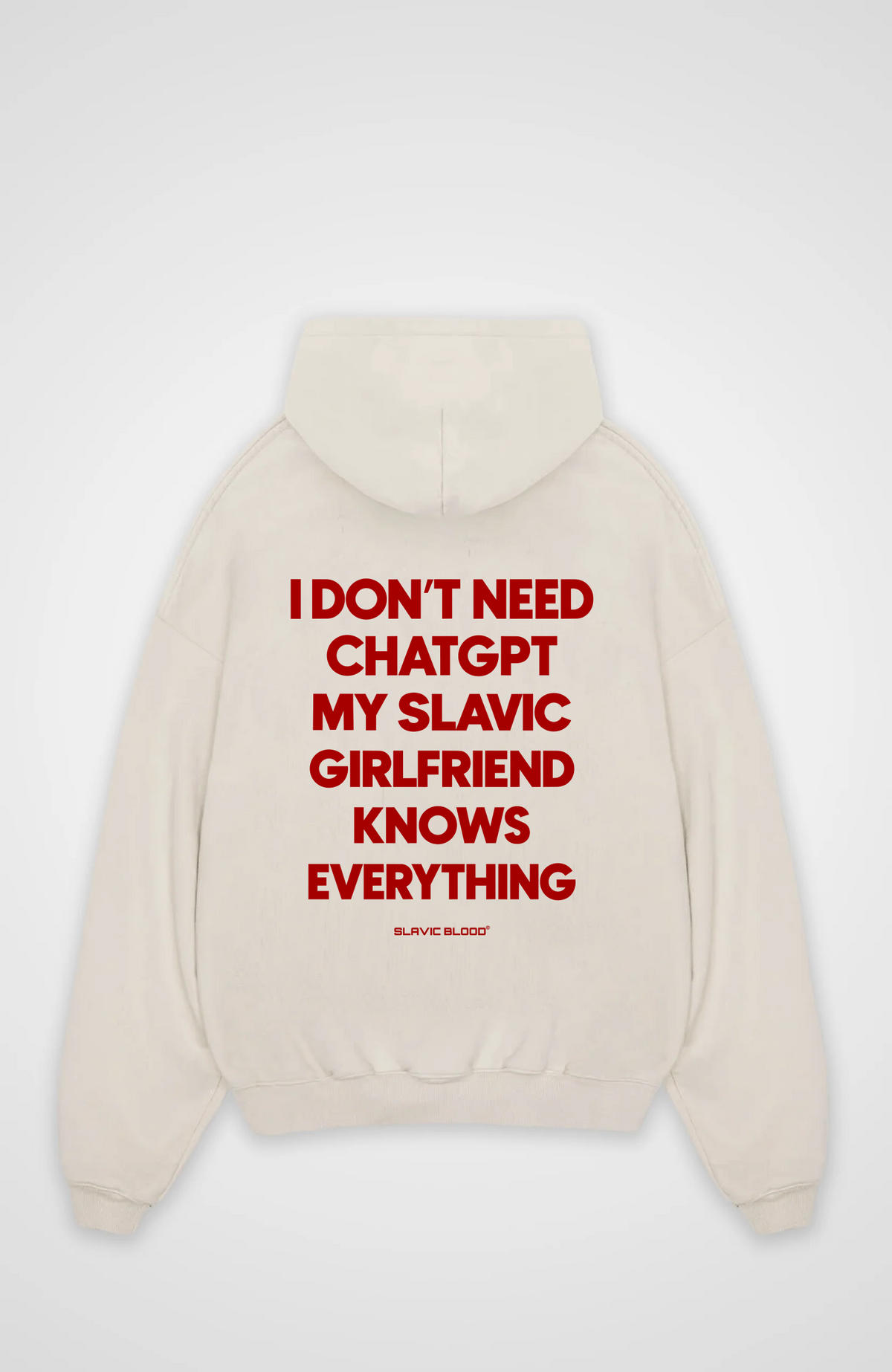 My slavic girl knows everything Oversized hoodie