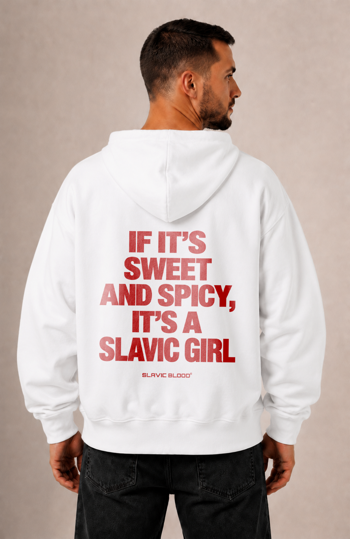 Not only am i perfect i am Slavic too Oversized hoodie