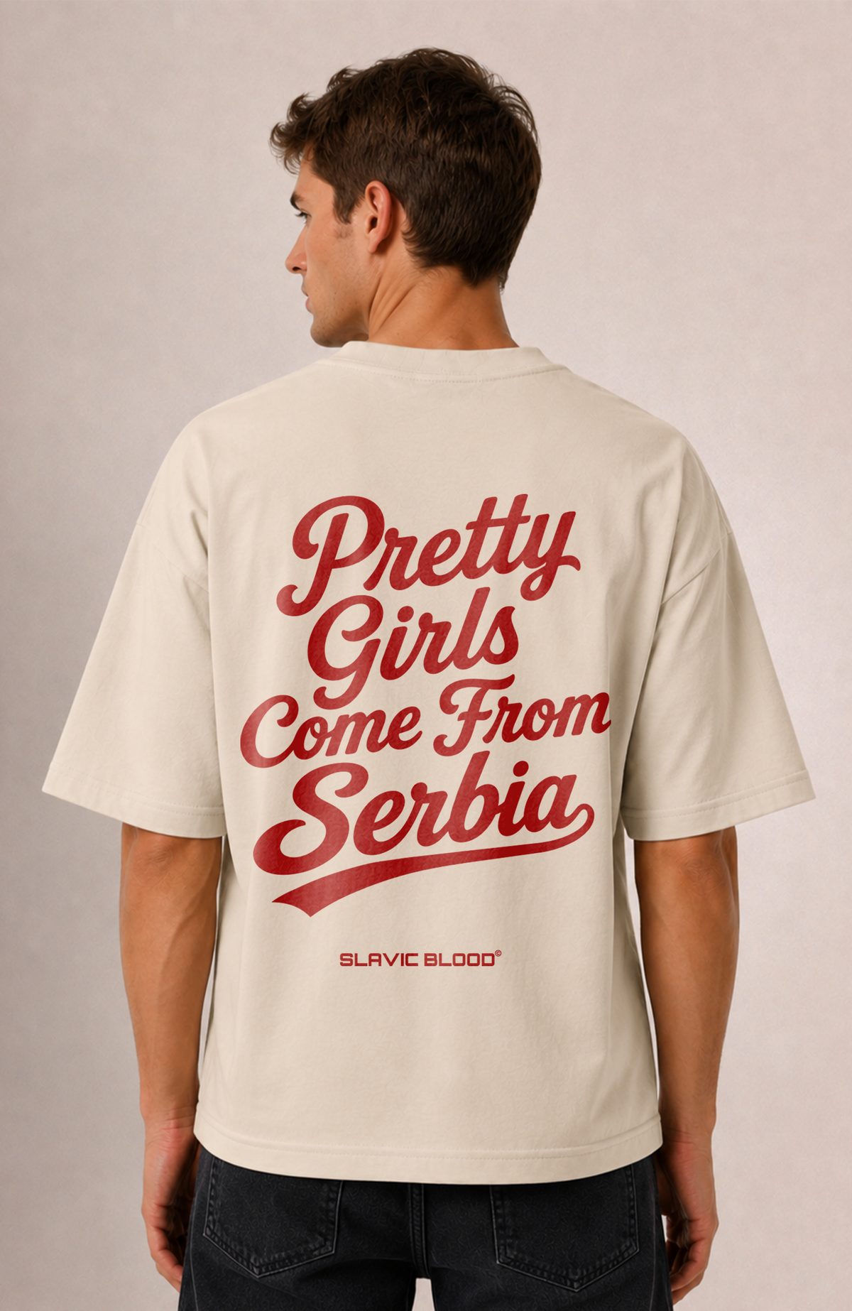 Pretty girls come from Serbia Oversized shirt