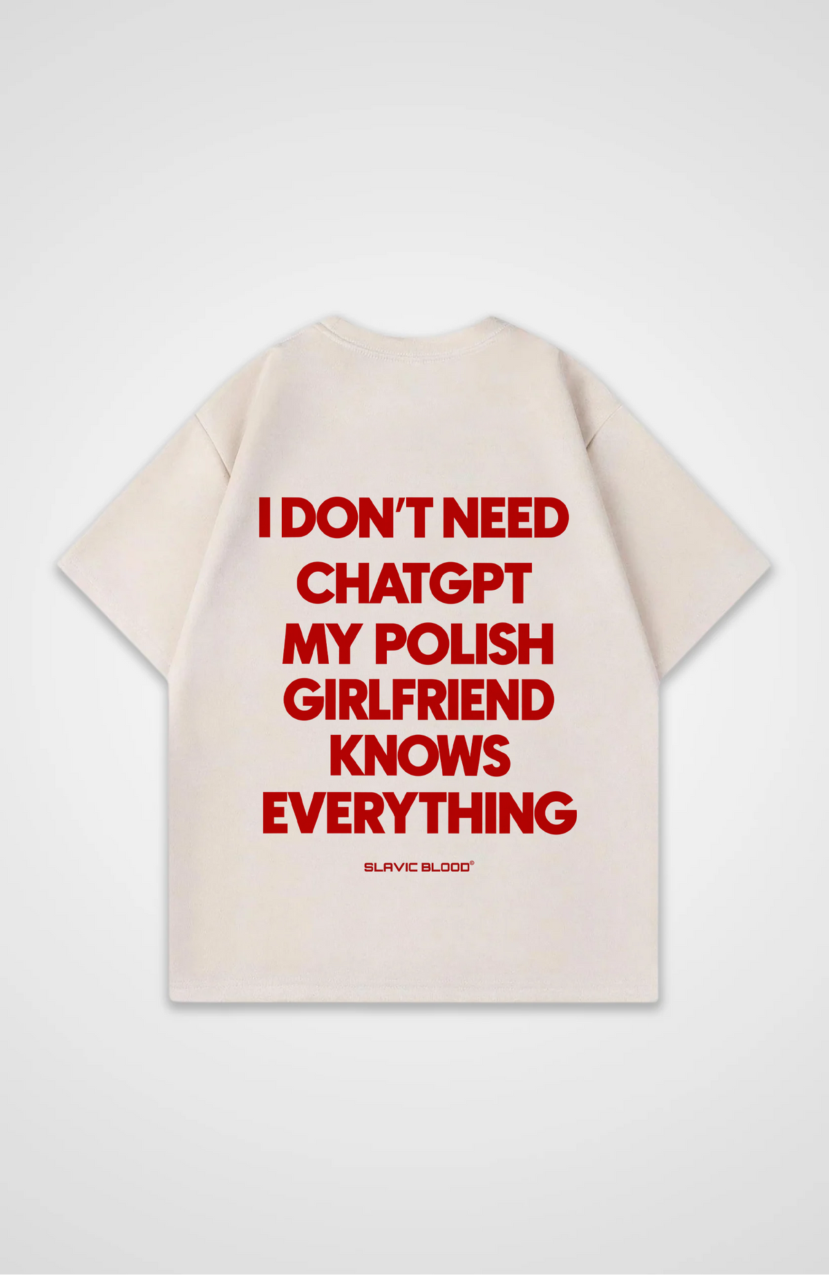 My Polish girlfriend knows everything Oversized shirt