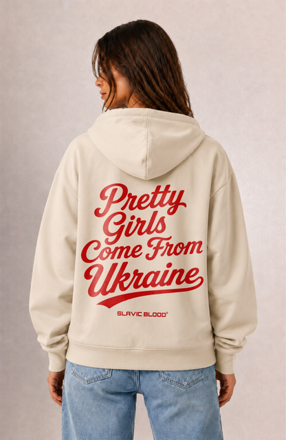 Pretty girls come from Ukraine Oversized hoodie