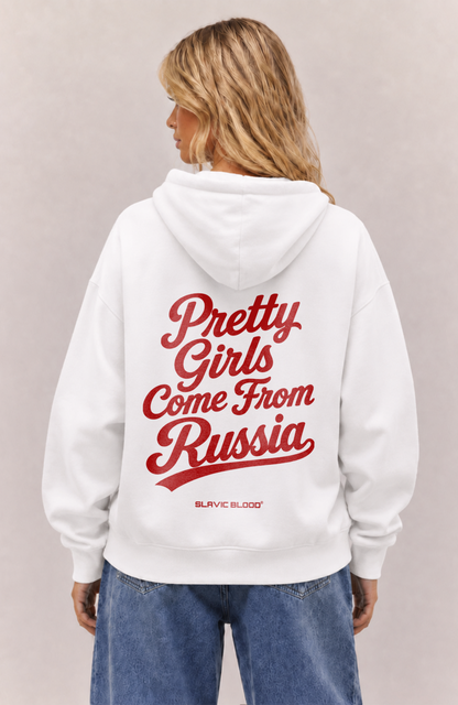Pretty girls come from Russia Oversized hoodie