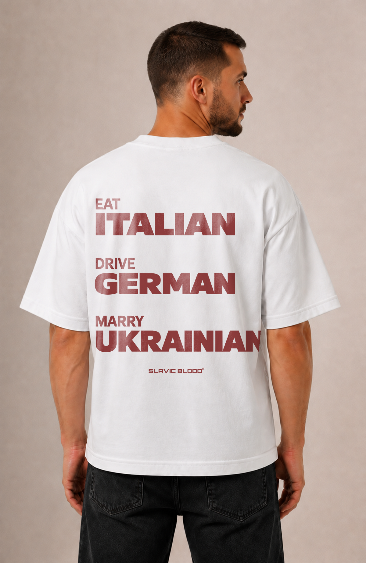 Eat Drive Marry Ukrainian Oversized shirt