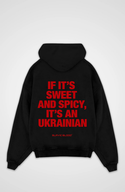 Sweet and Spicy it´s an Ukrainian Oversized hoodie