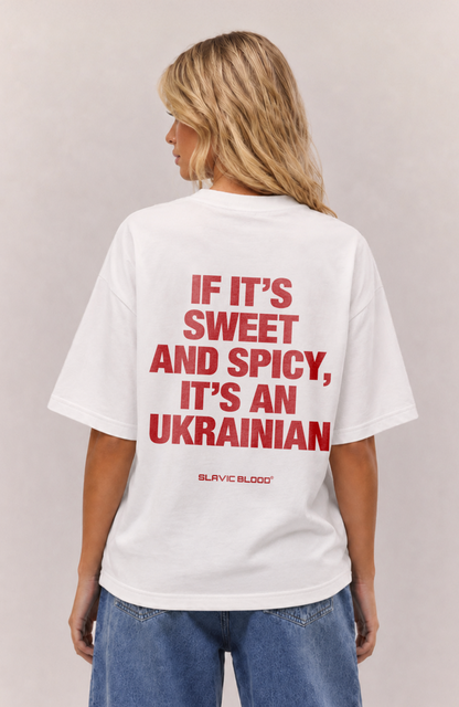 Sweet and Spicy it´s an Ukrainian Oversized shirt