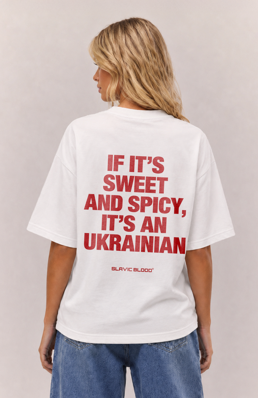 Sweet and Spicy it´s an Ukrainian Oversized shirt