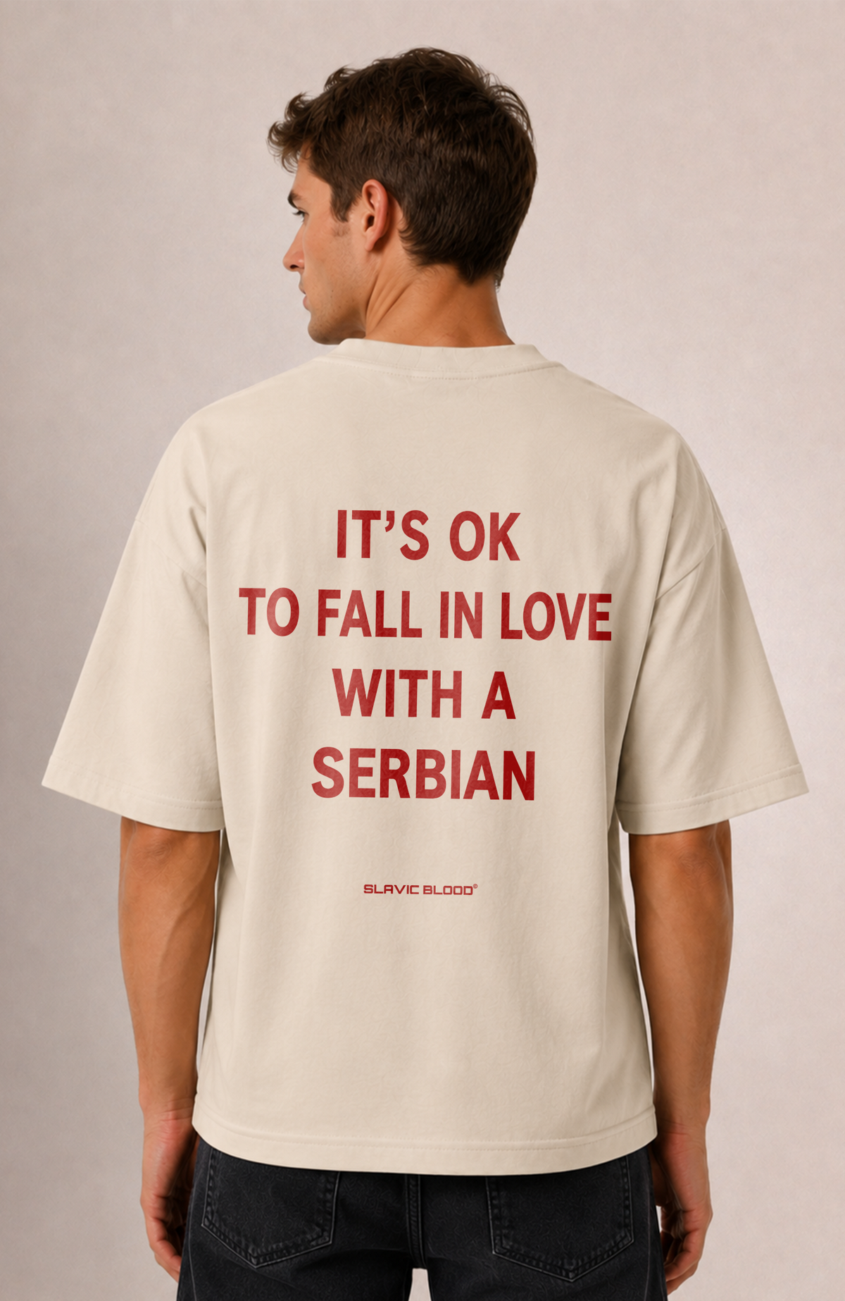 It´s ok to fall in love with a Serbian Oversized shirt