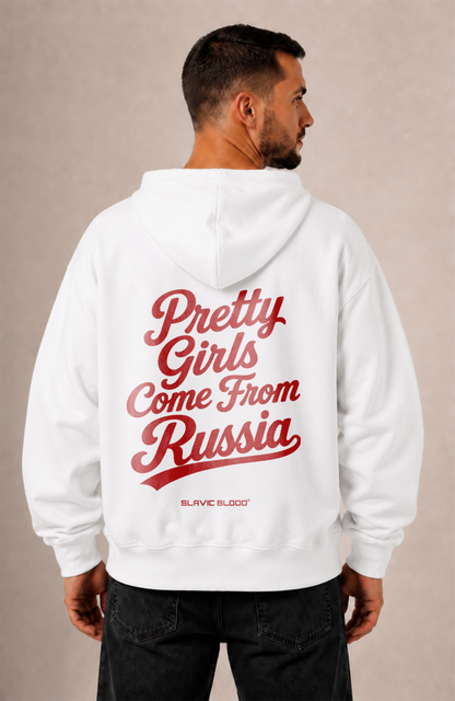 Pretty girls come from Russia Oversized hoodie