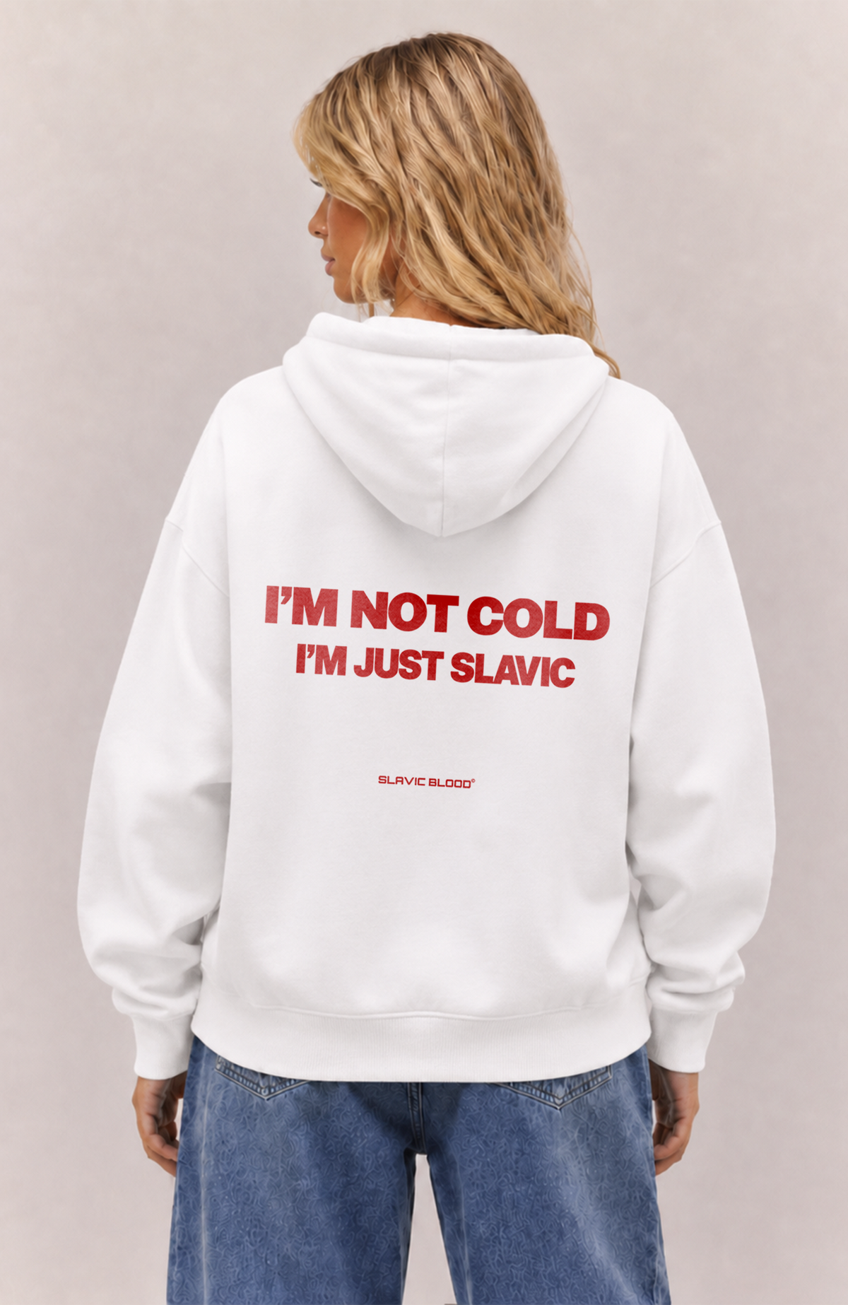 I´m not cold i´m just slavic Oversized hoodie