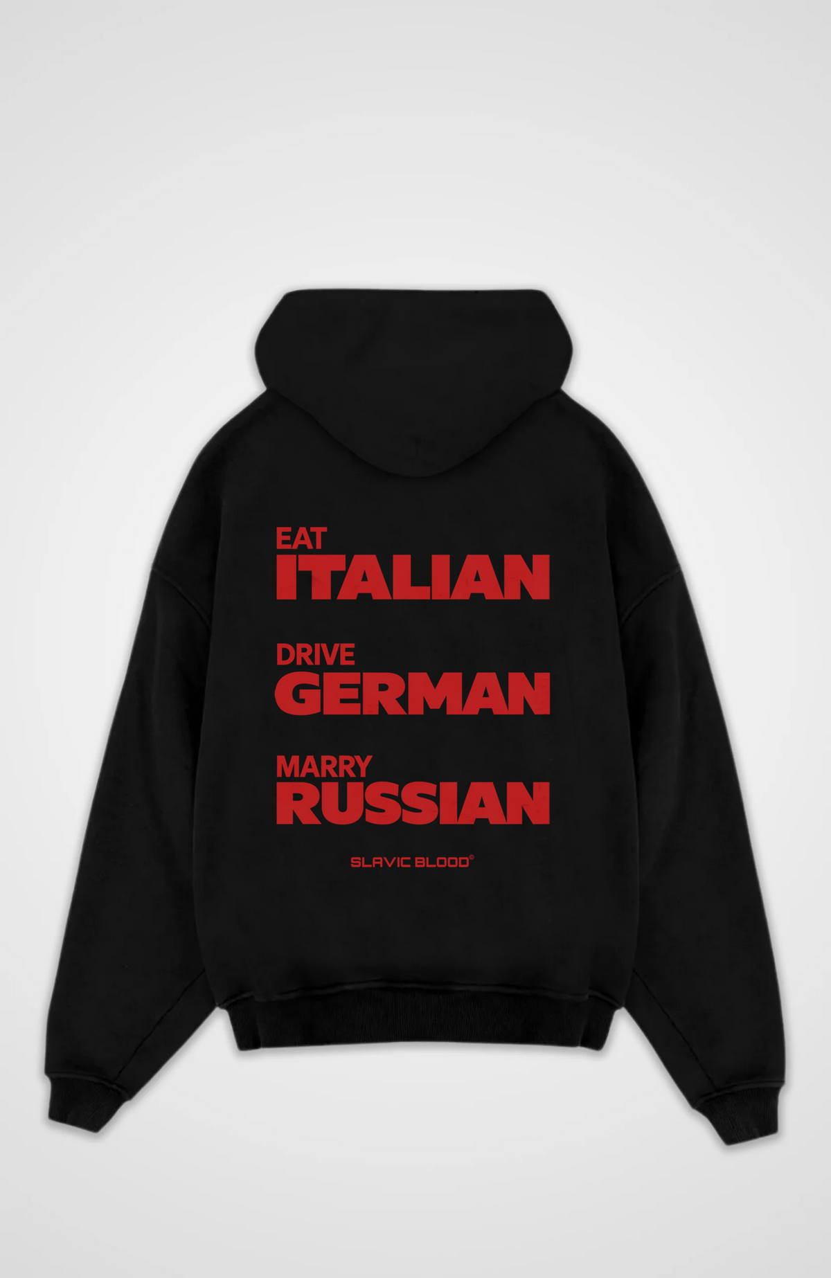 Eat drive marry Russian Oversized hoodie