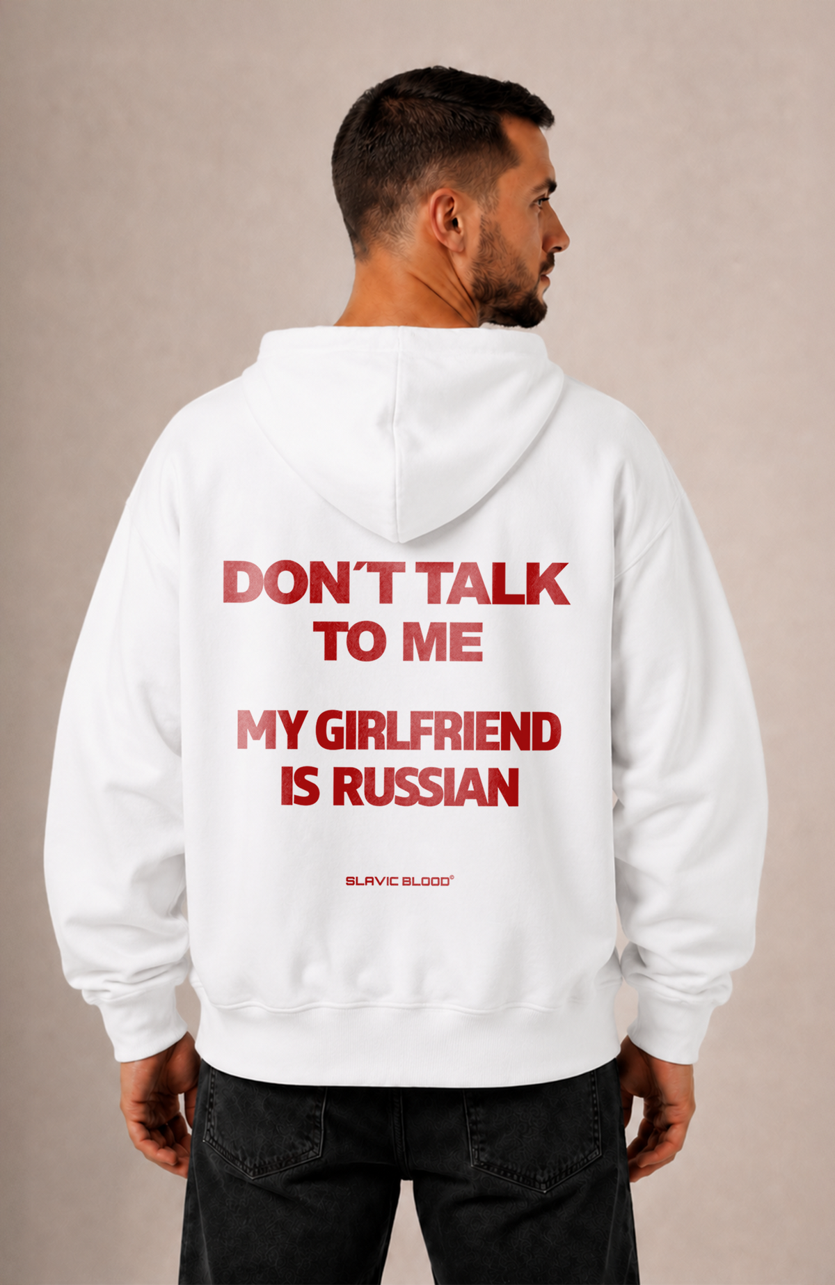 Don´t talk to me my girlfriend is russian Oversized hoodie