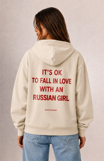 It´s ok to fall in love with a Russian Girl Oversized hoodie