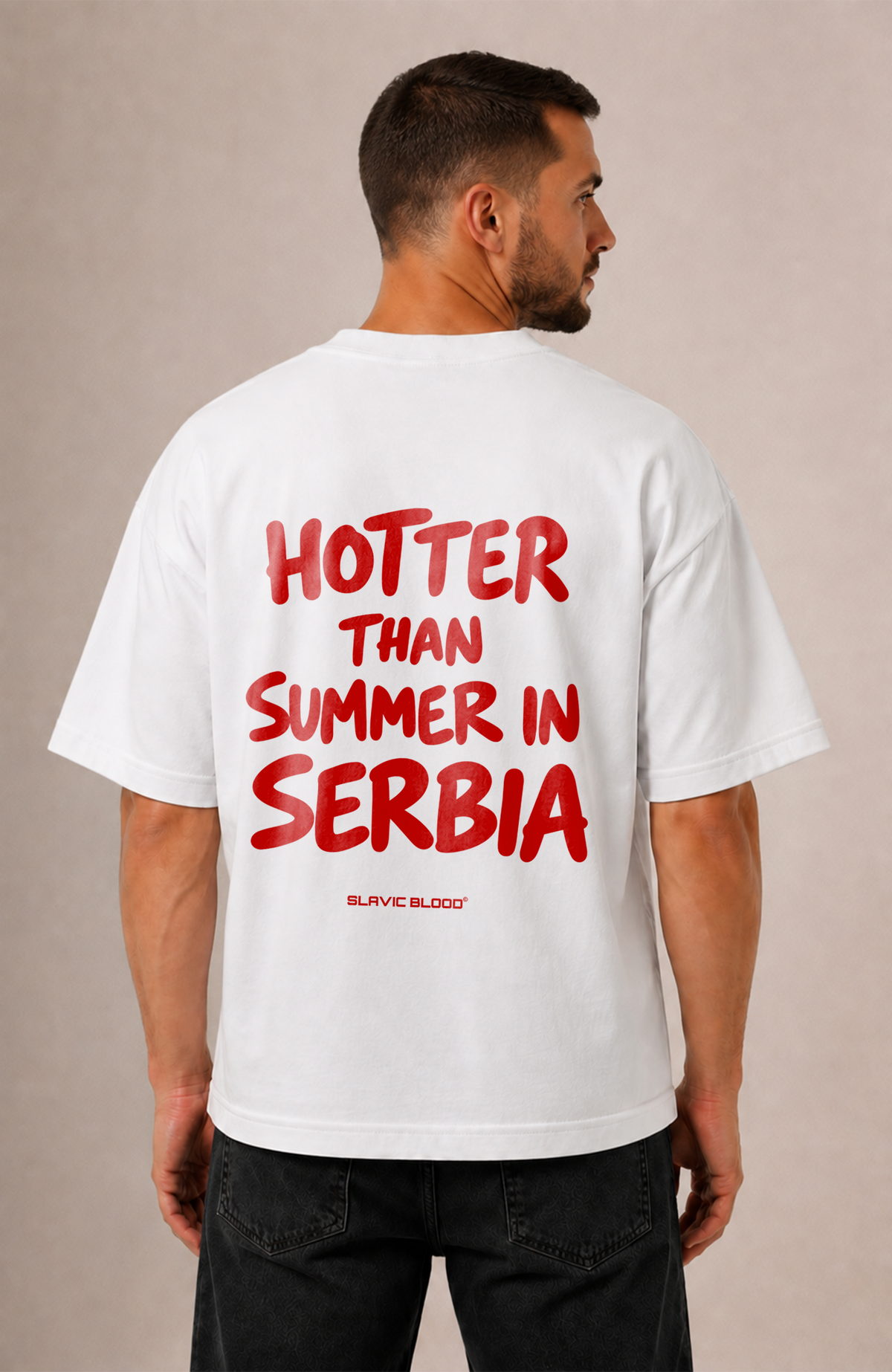 Hotter than summer in Serbia Oversized shirt