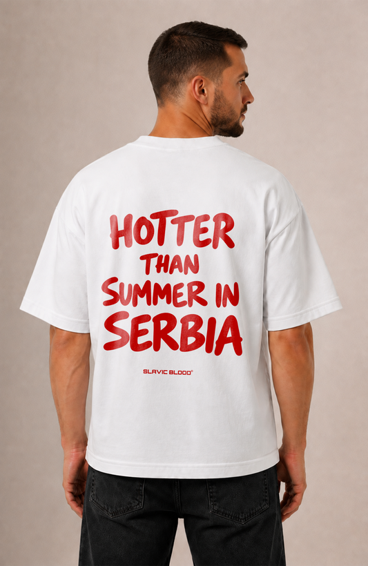 Hotter than summer in Serbia Oversized shirt