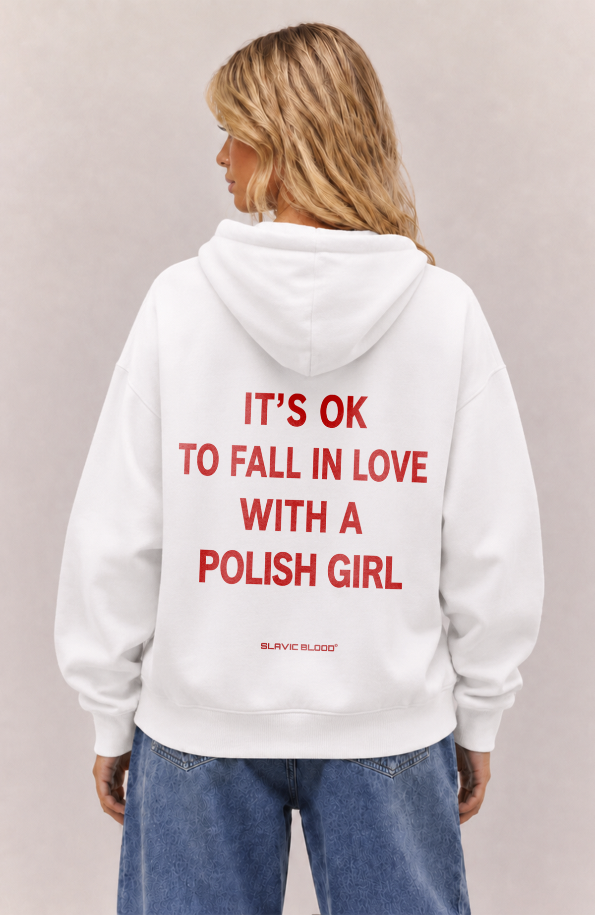 It´s ok to fall in love with a Polish girl Oversized hoodie