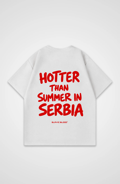 Hotter than summer in Serbia Oversized shirt