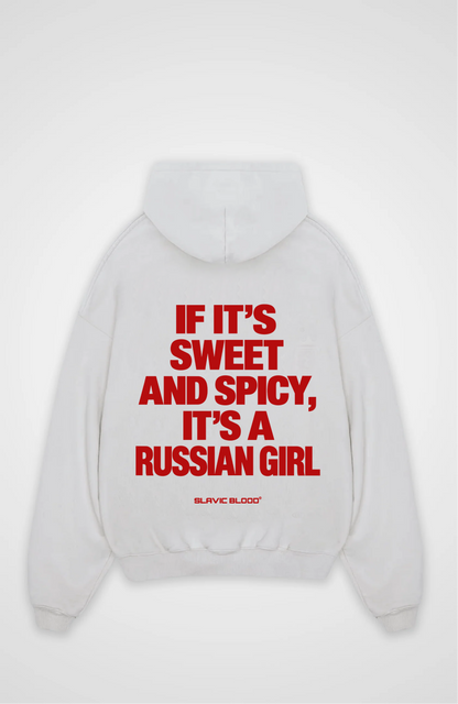 Sweet and Spicy, it´s a russian girl Oversized hoodie