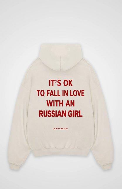 It´s ok to fall in love with a Russian Girl Oversized hoodie