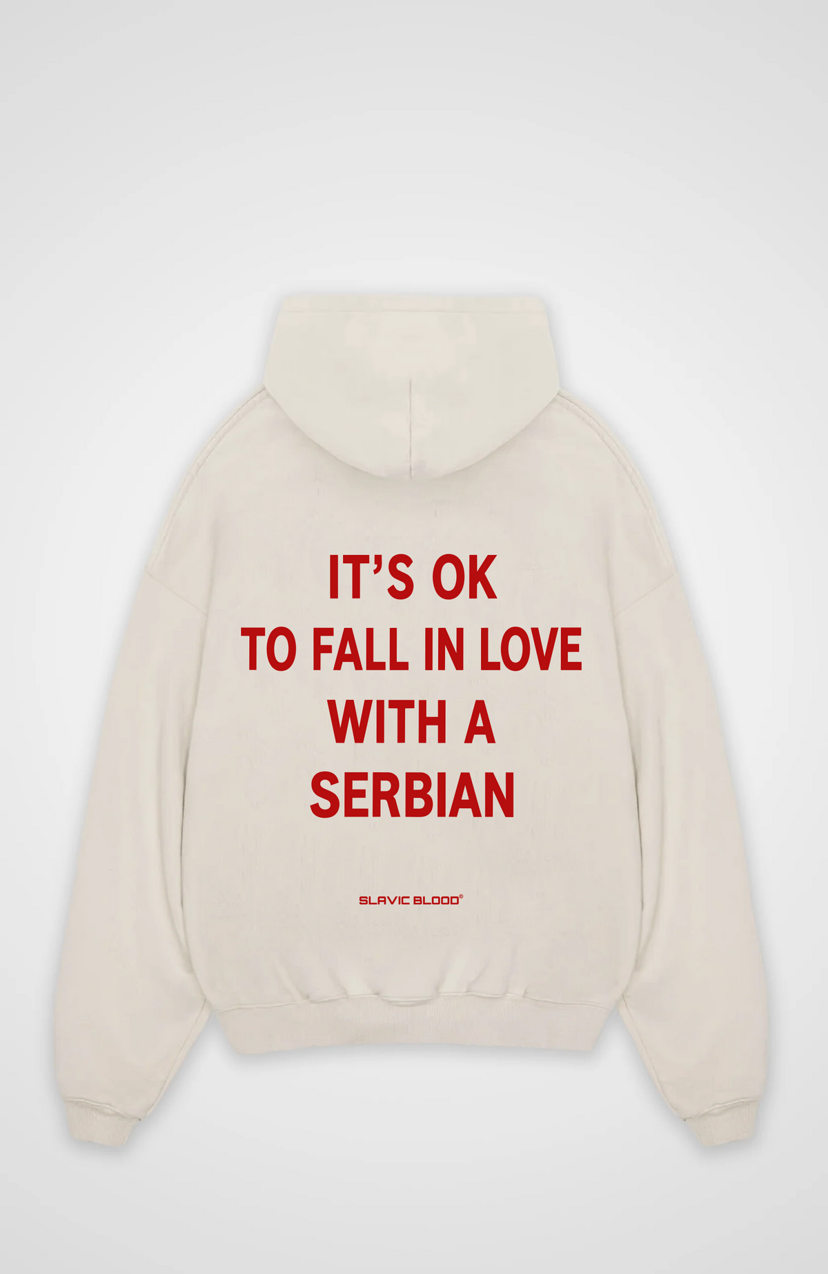 It´s ok to fall in love with a Serbian Oversized hoodie
