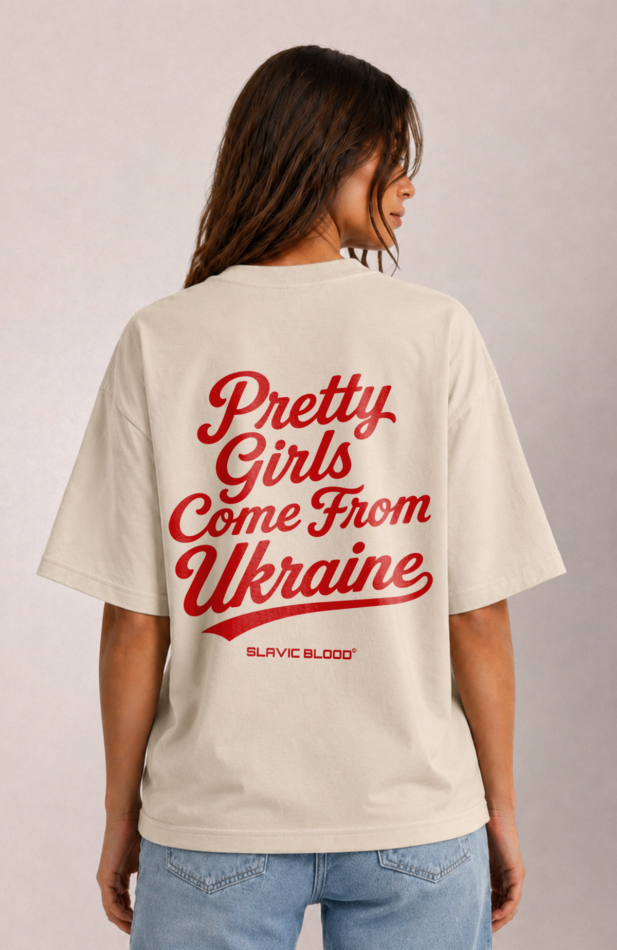 Pretty girls come from Ukraine Oversized shirt