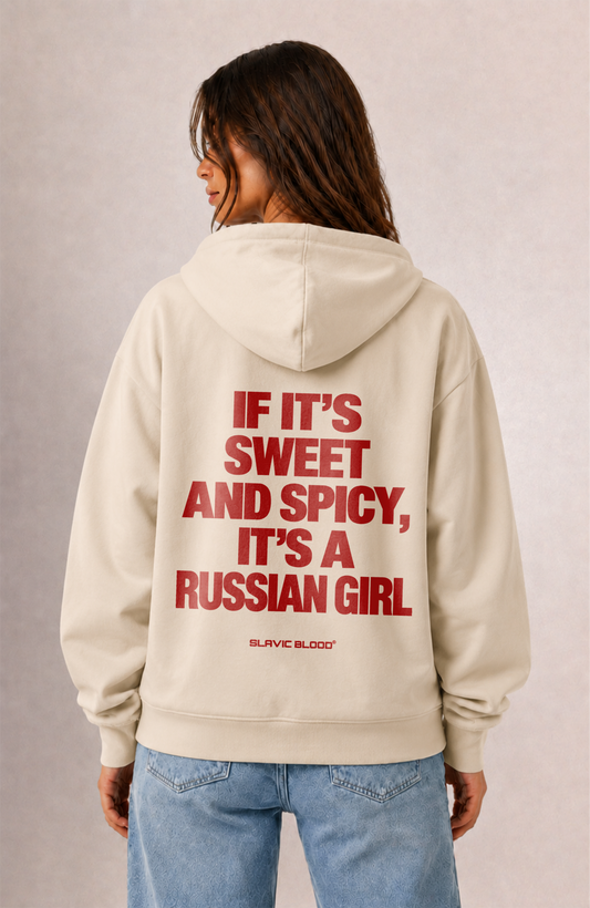 Sweet and Spicy, it´s a russian girl Oversized hoodie