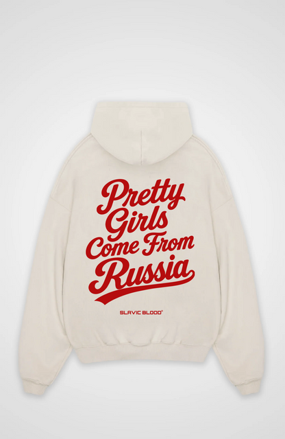 Pretty girls come from Russia Oversized hoodie