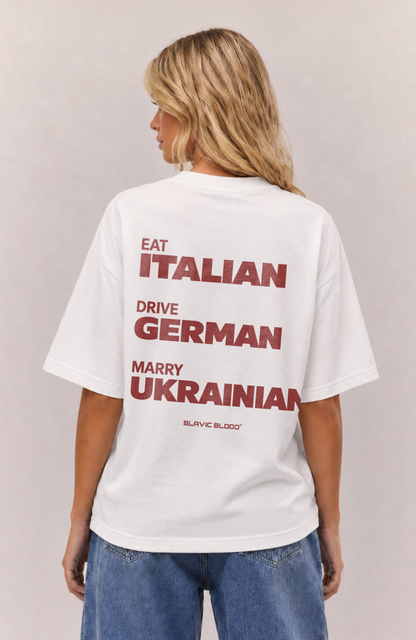 Eat Drive Marry Ukrainian Oversized shirt