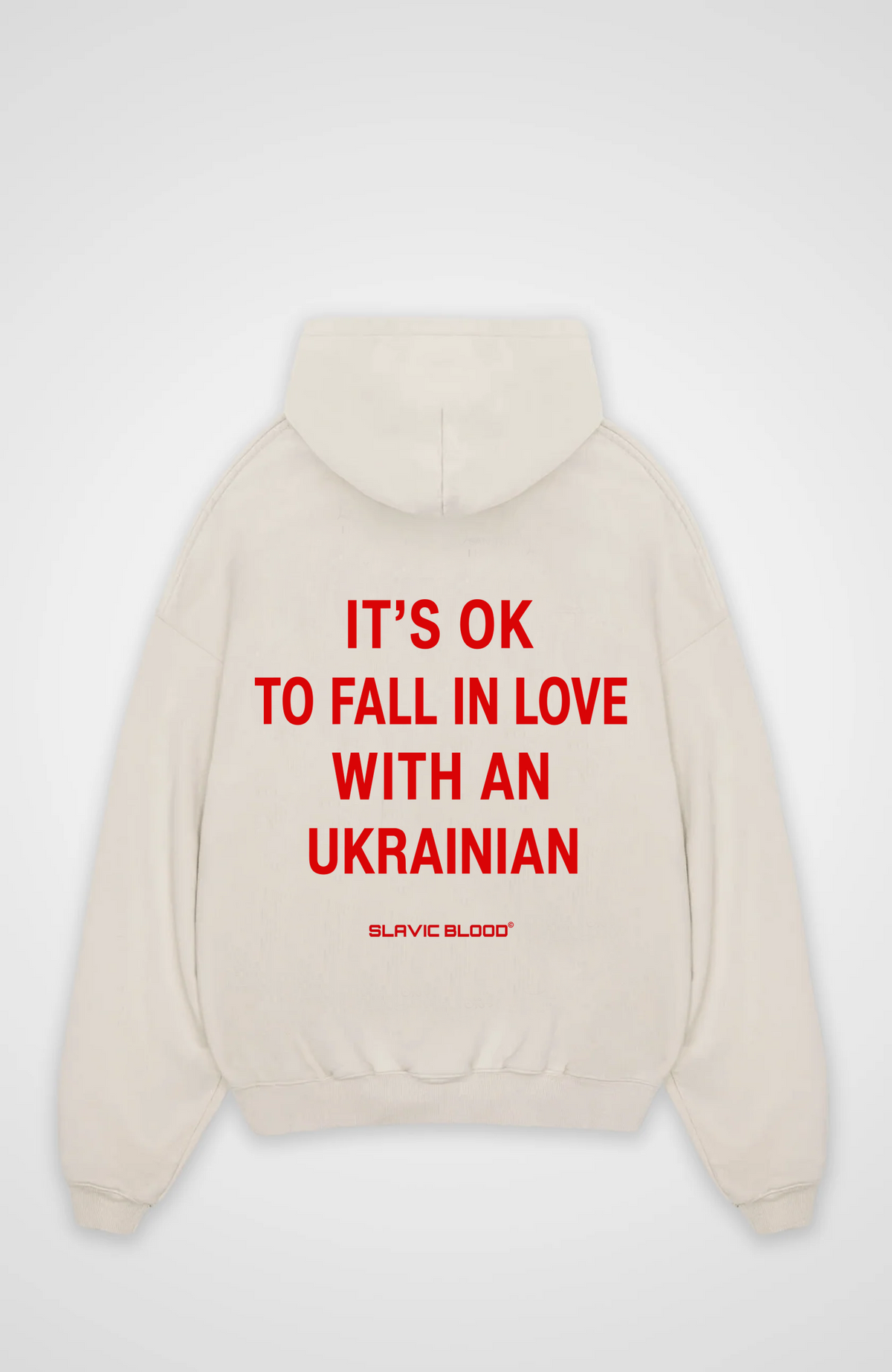 It´s ok to fall in love with an Ukrainian Oversized hoodie