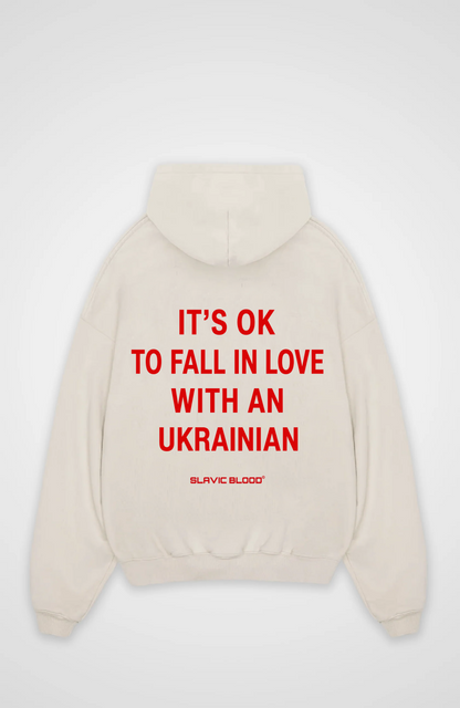 It´s ok to fall in love with an Ukrainian Oversized hoodie
