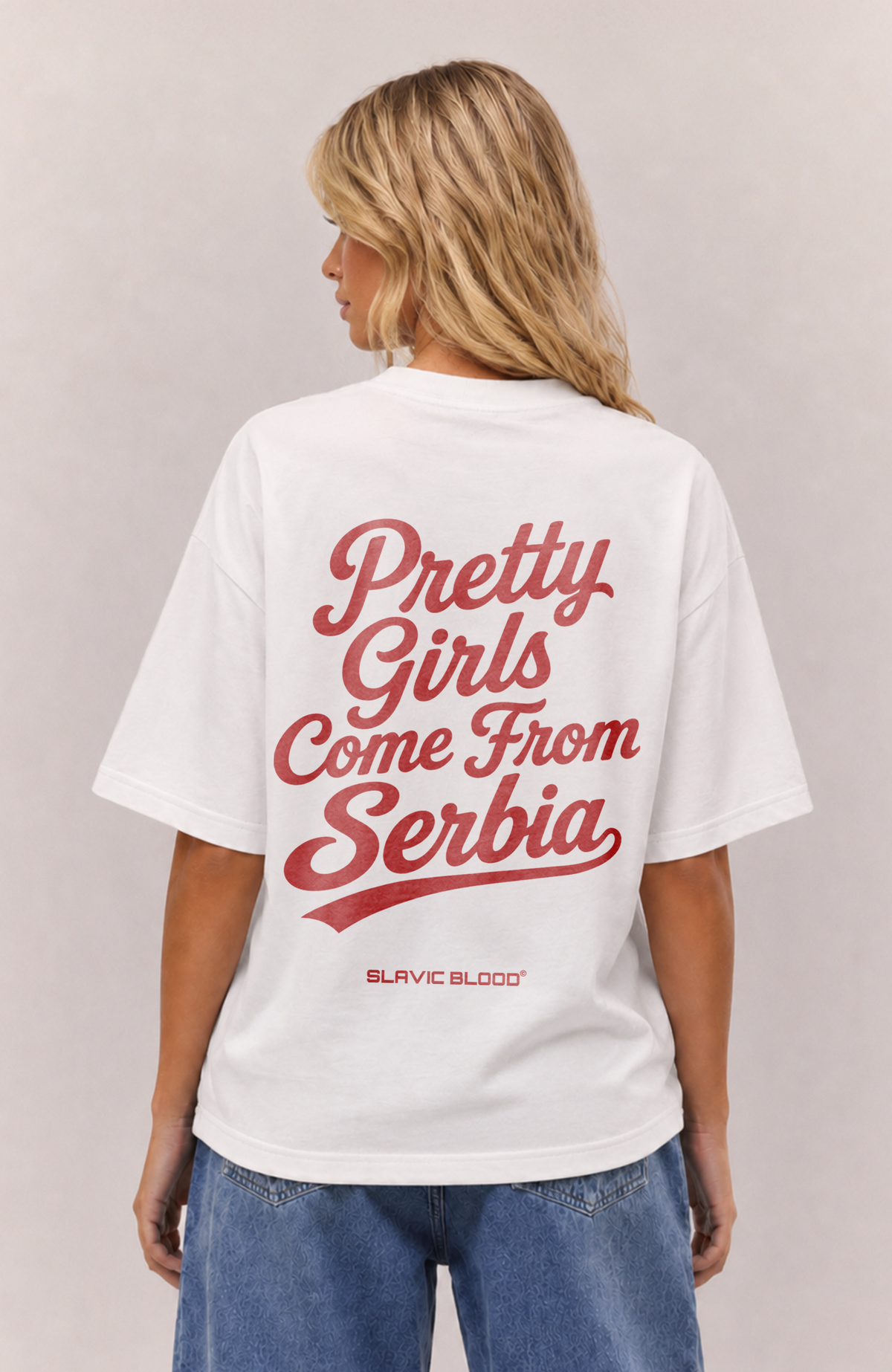 Pretty girls come from Serbia Oversized shirt