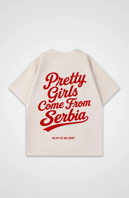 Pretty girls come from Serbia Oversized shirt