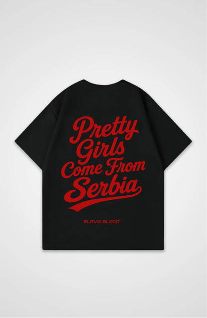 Pretty girls come from Serbia Oversized shirt