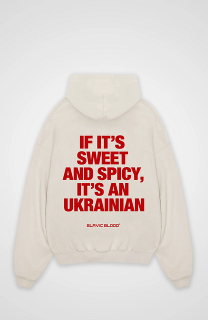 Sweet and Spicy it´s an Ukrainian Oversized hoodie