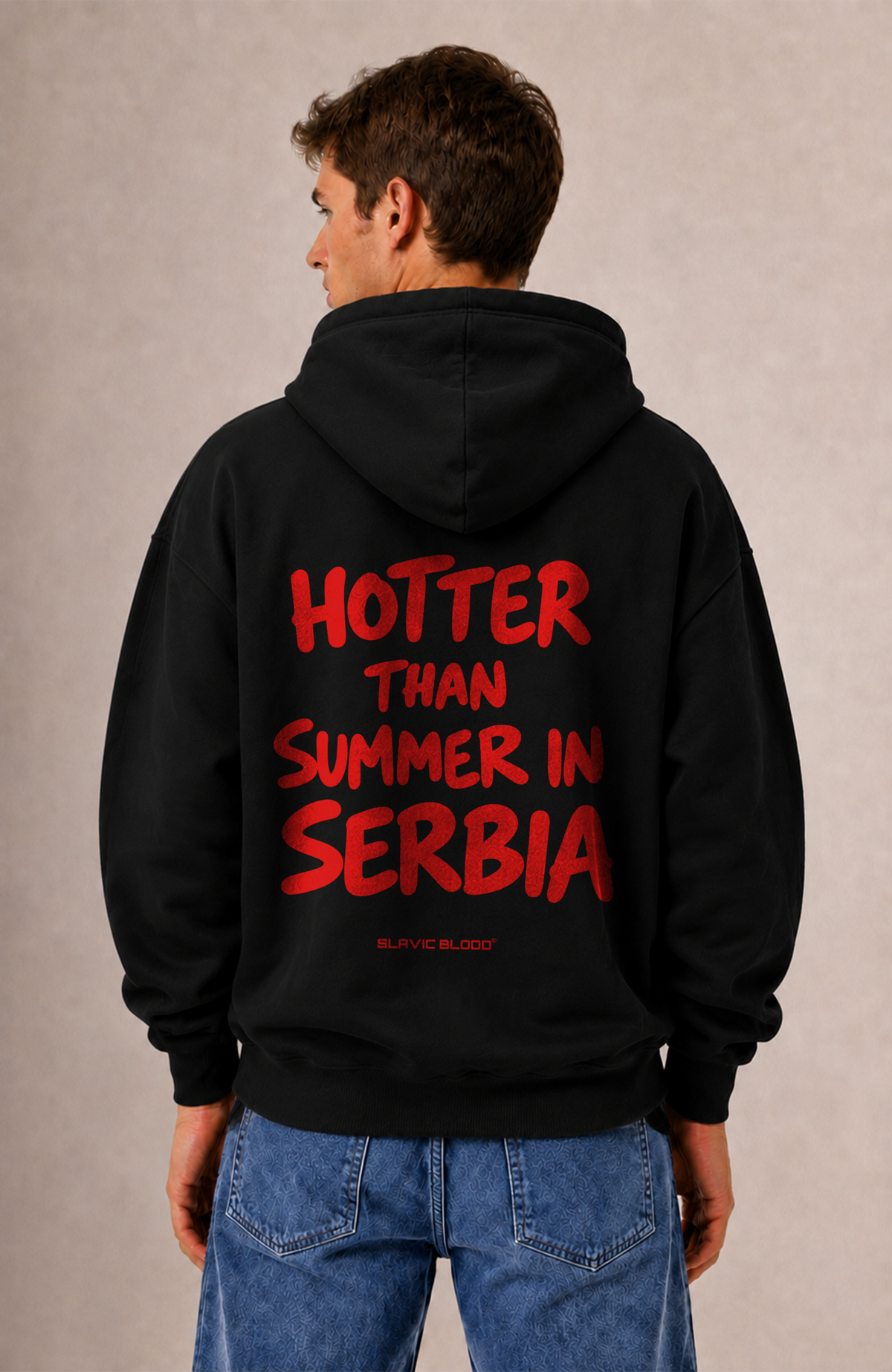 Hotter than summer in Serbia Oversized hoodie