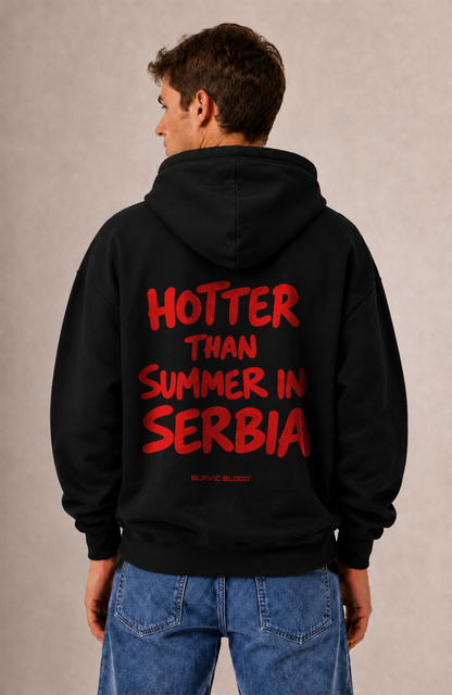 Hotter than summer in Serbia Oversized hoodie
