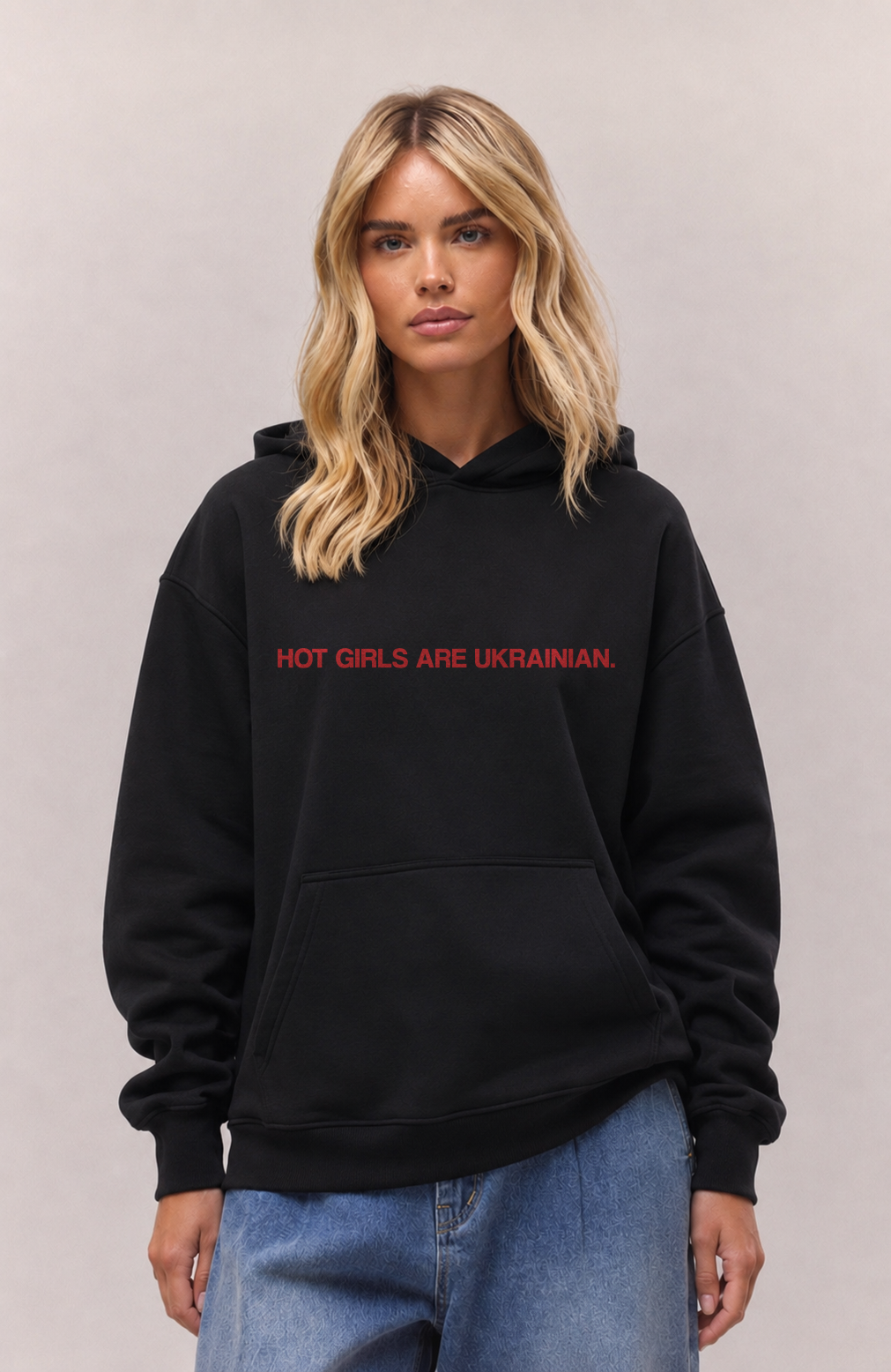 Hot girls are Ukrainian Oversized hoodie