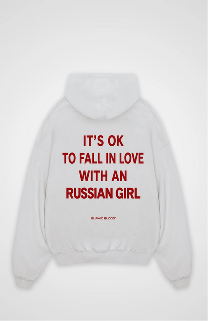It´s ok to fall in love with a Russian Girl Oversized hoodie
