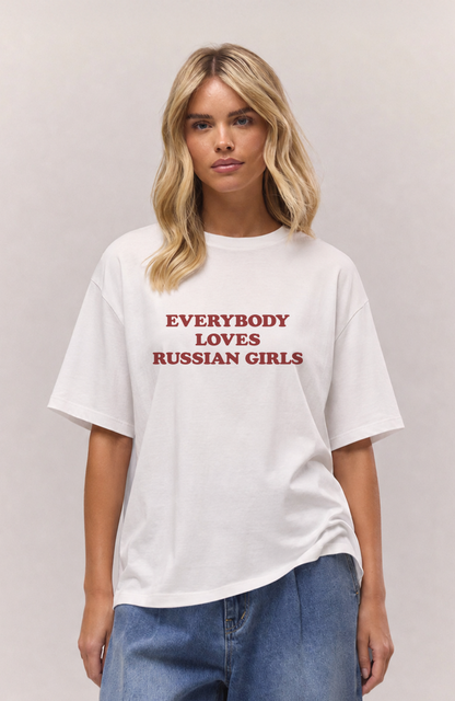 Everybody loves Russian girls Oversized Shirt