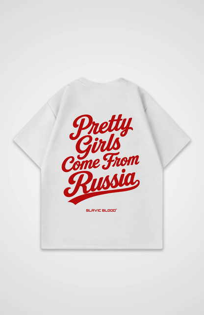 Pretty girls come from Russia Oversized Shirt