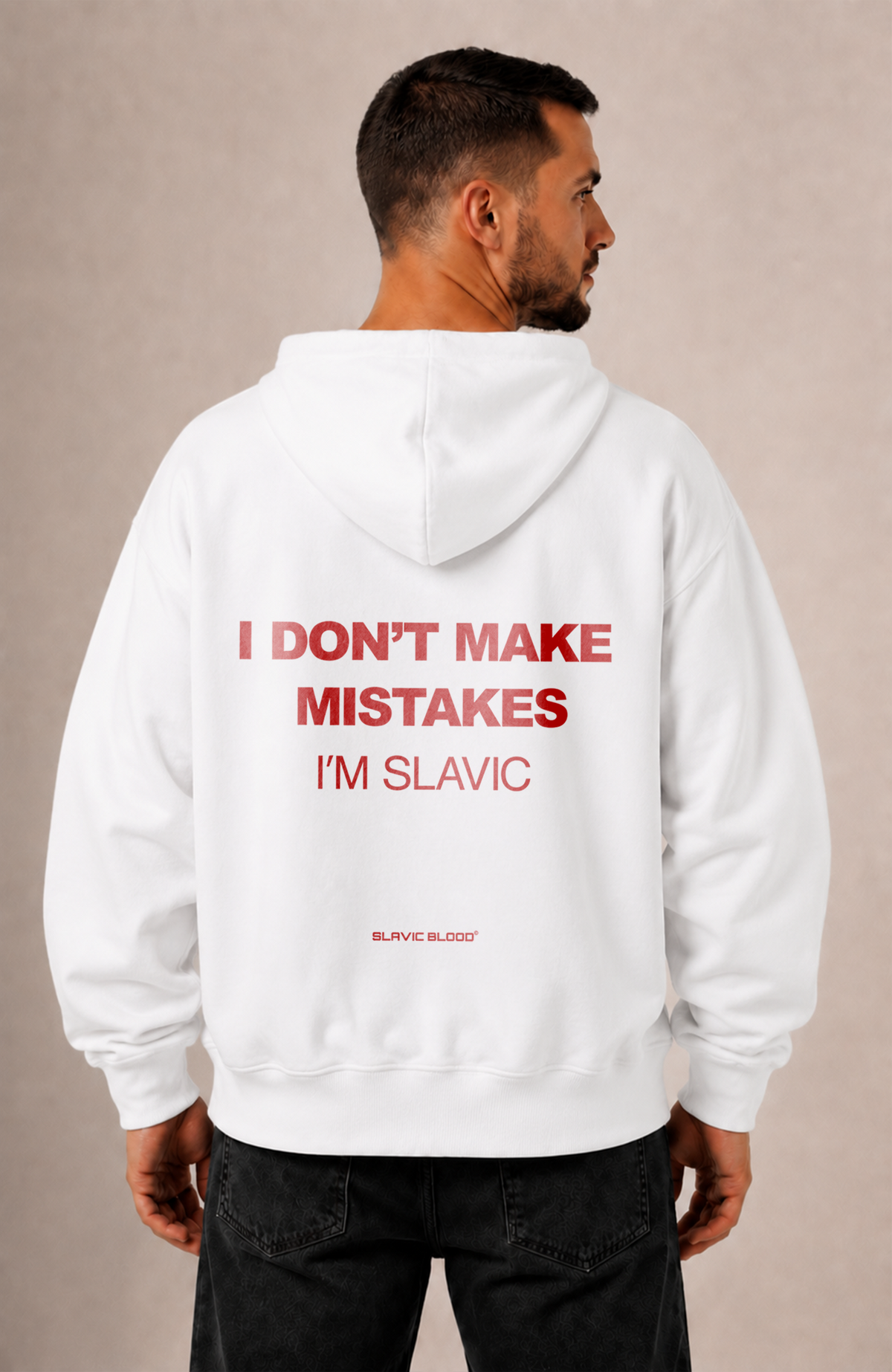 I don´t make mistakes i´m slavic Oversized hoodie