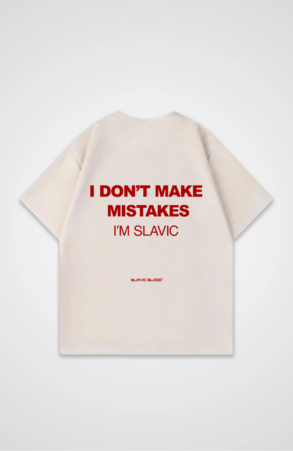i don´t make mistakes i´m slavic Oversized Shirt