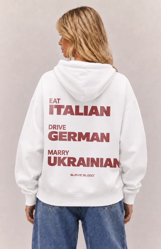 Eat Drive Marry Ukrainian Oversized hoodie