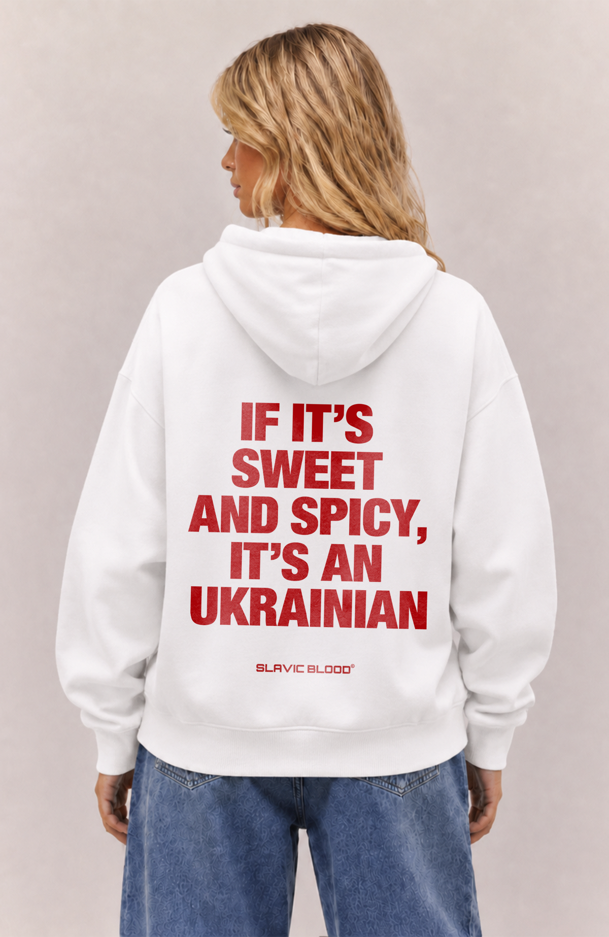 Sweet and Spicy it´s an Ukrainian Oversized hoodie
